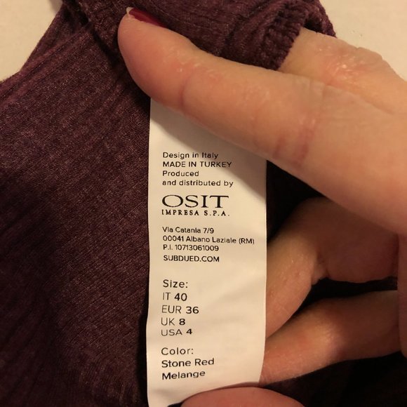 Subdued Amsterdam Purple Body Suit NWOT - Picture 9 of 9